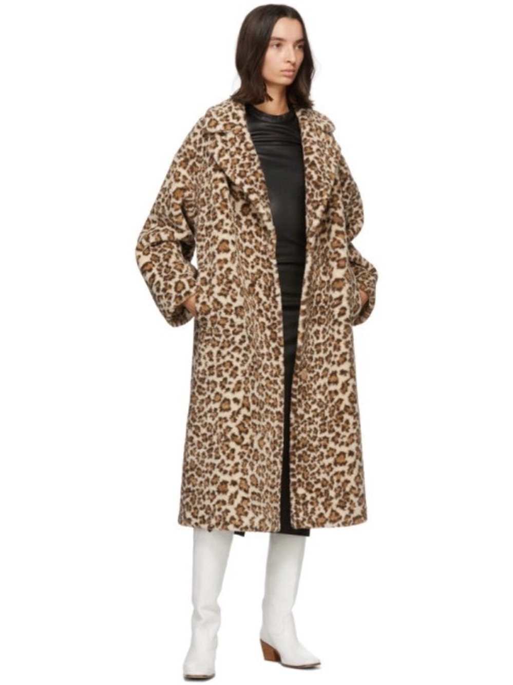 Stand Studio Beige Leopard Maria Coat
